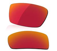 LenzReborn Lente polarizada de repuesto para gafas de sol Oakley Gascan OO9014, más opciones, Rojo Fuego - Espejo polarizado, Talla única