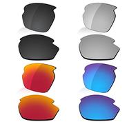 LenzReborn Lente polarizada de repuesto para gafas de sol Rudy Project Rydon - Más opciones, Negro oscuro + gris plateado + rojo fuego + azul hielo, Talla única