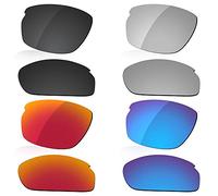 LenzReborn Lentes polarizados de repuesto para gafas de sol Oakley Carbon Shift OO9302, más opciones, Negro oscuro + gris plateado + rojo fuego + azul hielo, Taille unique
