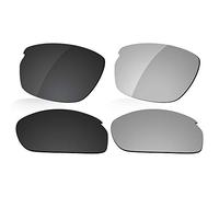 LenzReborn Lentes polarizados de repuesto para gafas de sol Oakley Carbon Shift OO9302, más opciones, Dark Black + Silver Grey, Taille unique