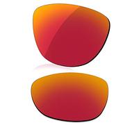 LenzReborn Lentes polarizados de repuesto para gafas de sol Oakley Frogskins OO9013, más opciones, Rojo Fuego - Espejo polarizado, Taille unique