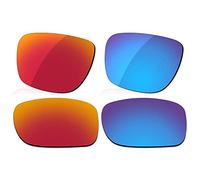 LenzReborn Lentes polarizados de repuesto para gafas de sol Oakley Holbrook OO9102, más opciones, Rojo fuego + azul hielo., Taille unique