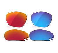 LenzReborn Lentes polarizados de repuesto para gafas de sol Oakley Jawbone ventiladas, más opciones, Rojo fuego + azul hielo., Taille unique
