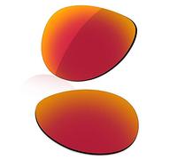 LenzReborn Lentes polarizados de repuesto para Oakley Dispatch 2 OO9150, más opciones, Rojo Fuego - Espejo polarizado, Taille unique