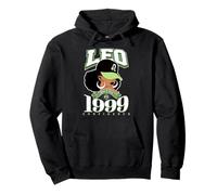 Leo 1999 Zodiac Queens Afro Astrología Cumpleaños Sudadera con Capucha