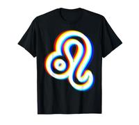 Leo Aberración Cromática Símbolo Astrológico Signo del Camiseta