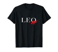 Leo AF Divertido Astrología Horóscopo Signo Minimalista Camiseta