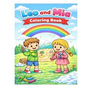 Leo and Mia Coloring Book: - A Cute Kids Coloring Book for Ages 3-7