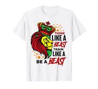 Leo Birthday Beast Lion of Judah Jungle King Men Boy Dad Hijo Camiseta gráfica económica, Hombre, Blanco, L