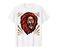 Leo Birthday Beast Lion of Judah Jungle King Men Boy Dad Hijo Camiseta gráfica económica, Hombre, Blanco, L