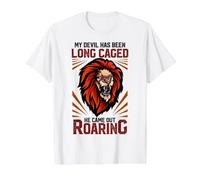 Leo Birthday Beast Lion of Judah Jungle King Men Boy Dad Hijo Camiseta gráfica económica, Hombre, Blanco, XL