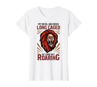 Leo Birthday Beast Lion of Judah Jungle King Men Boy Dad Hijo Camiseta gráfica económica, Mujer, Blanco, S