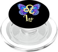 Leo Butterfly Signo del Zodiaco de alas de Mariposa para Mujer PopSockets PopGrip para MagSafe