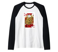 Leo Caras Mejor Que Las Cartas Jugando a Las Cartas Camiseta Manga Raglan