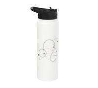 Leo Constelación Zodiaco Horóscopo Estrellas Leo Stainless Steel Insulated Water Bottle
