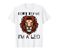 Leo cumpleaños Signo del Zodiaco Hombres y Mujeres Leo Amor león Divertido Camiseta gráfica económica