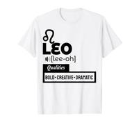 Leo cumpleaños Signo del Zodiaco Hombres y Mujeres Leo Amor león Divertido Camiseta gráfica económica