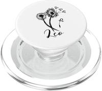 Leo Diente de león Signo del Zodiaco Floral Horóscopo Mujeres PopSockets PopGrip para MagSafe
