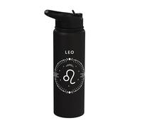 Leo El León Gráfico - Zodiaco Minimalista Stainless Steel Insulated Water Bottle