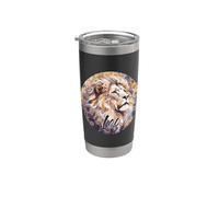 Leo el León Zodiaco Astrología Estrella Signo Solar Vaso térmico de acero inoxidable de doble pared
