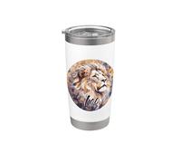Leo el León Zodiaco Astrología Estrella Signo Solar Vaso térmico de acero inoxidable de doble pared