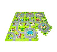 Leo & Emma Alfombra de Puzzle para niños, Jugar en la Calle, 30 x 30cm, Nuevo Modelo (Ciudad)