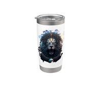 Leo épico el signo zodiacal de la fuerza Vaso térmico de acero inoxidable de doble pared