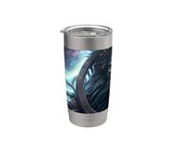 Leo épico el signo zodiacal de la fuerza Vaso térmico de acero inoxidable de doble pared