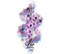 Leo in July Larkspur Guided Journal: Plant Your Intentions, Cultivate Your Dreams, Bloom Boldly