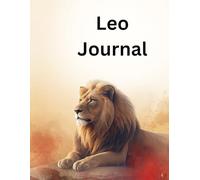 Leo Journal: Realistic Lion Dot Grid Notebook | 8.5x11 Zodiac Series