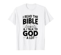 Leo la Biblia y Hablo Mucho con Dios Camiseta