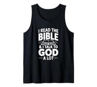 Leo la Biblia y Hablo Mucho con Dios Camiseta sin Mangas