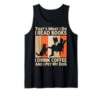 Leo libros, bebo café y acaricio mi gog Eso es lo que hago Camiseta sin Mangas