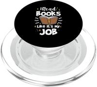 Leo Libros como si Fuera mi Trabajo Obra de Arte para Amantes de los Libros PopSockets PopGrip para MagSafe