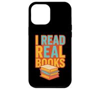 Leo Libros Reales Carcasa para iPhone 12 Pro MAX