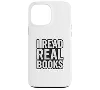 Leo Libros Reales - Texto Solo en Blanco y Negro Carcasa para iPhone 13 Pro MAX