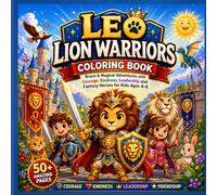 Leo Lion Warriors Coloring Book: Brave & Magical Adventures with Courage, Kindness, Leadership and Fantasy Heroes for Kids Ages 4-8