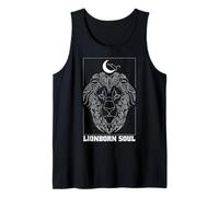 Leo Lionborn Soul Signo del zodiaco Constelación Luna Astrología Camiseta sin Mangas