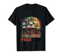 Leo lo Que Quiero Libertad Árbol de Libros Lectura Alfabetización Camiseta
