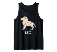 Leo Origami Zodiac Gráfico Camiseta sin Mangas