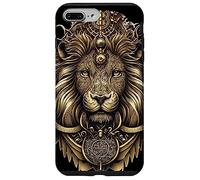 Leo Ornate Lion Head Astrología Detallada Leo Zodiac Carcasa para iPhone 7 Plus/8 Plus