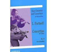 Leo Portnoff – Concertino en la menor Op. 14 para violín y piano – Partitura – Bosworth