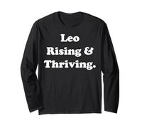 Leo Rising & Thriving Astrology Quote Manga Larga