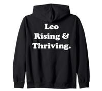 Leo Rising & Thriving Astrology Quote Sudadera con Capucha