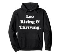 Leo Rising & Thriving Astrology Quote Sudadera con Capucha
