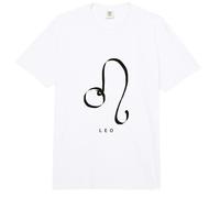 Leo Signo del Zodiaco Caligrafía Dibujo León Comfort Colors Adult Heavyweight T-Shirt