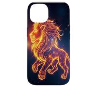 Leo Signo del Zodiaco Fuego Cósmico León Galaxia Carcasa para iPhone 14