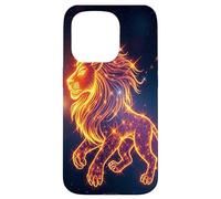 Leo Signo del Zodiaco Fuego Cósmico León Galaxia Carcasa para iPhone 15 Pro