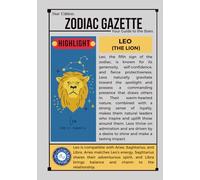 Leo Star Edition Zodiac Gazette: A guided journal for cosmic self-discovery