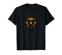 Leo Temporada Zodiaco León Geométrico Camiseta, Hombre, Negro, 3XL